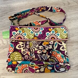 NWT Vera Bradley Plum Crazy Convertible Crossbody